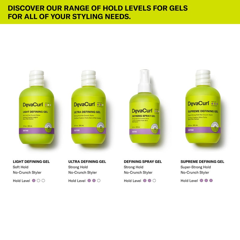 DevaCurl Ultra Defining Gel Strong Hold Non-Crunch Styler, Bright Breeze, 32 fl. oz - Image 5